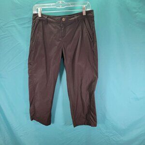 Royal Robbins Womens Black Cropped Pants Size 2 Nylon/Spandex